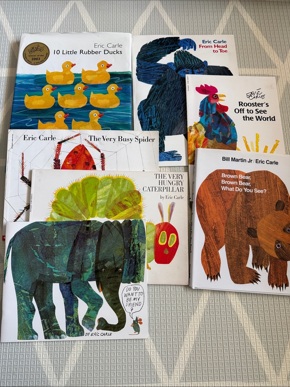 7 Book Bundle Lot Eric Carle Classic Book Set.